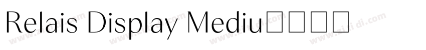 Relais Display Mediu字体转换